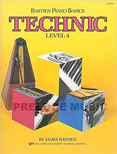 Bastien Piano Basics, Technic Level 4