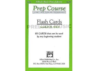 Alfred's Basic Piano Prep Course: Flash Cards, Levels CF