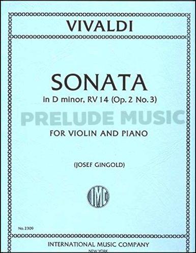 Vivaldi Sonata in D minor, RV14 (Op.2 No.3)