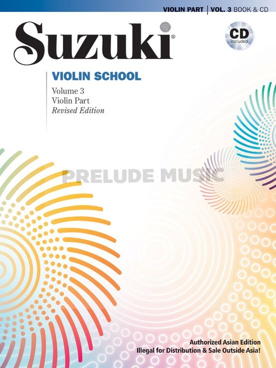 Suzuki Violin School Violin Volume 3