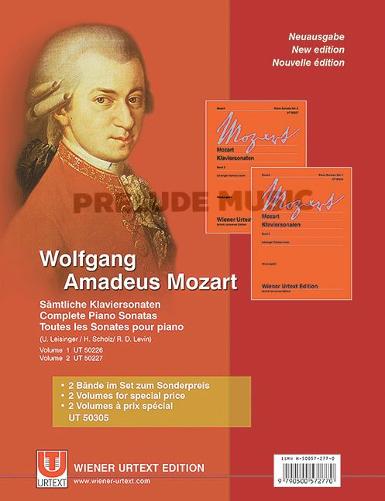 Mozart Complete Piano Sonatas for piano