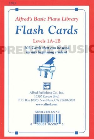Alfred's Basic Piano Course: Flash Cards, Levels 1A & 1B