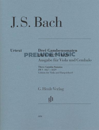 Bach, Sonatas Three Gamba Sonatas BWV 1027-1029