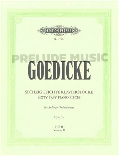 Goedicke Sixty Easy Piano Pieces for beginners OP.36