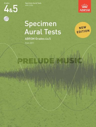 ABRSM Specimen Aural Tests - Grades 4-5 (2011+) Book/2 CDs