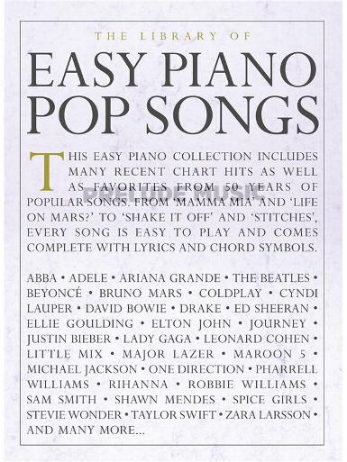 The Library Of Easy Piano Pop Songs
