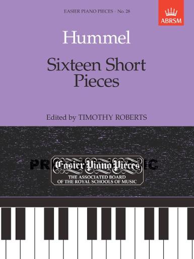 Hummel Sixteen Short Pieces for piano