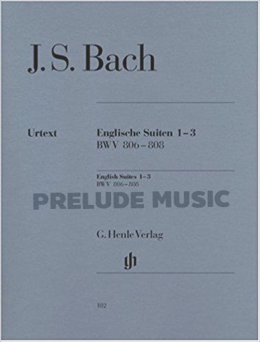 J.S.Bach English Suites 1-3, BWV 806-808