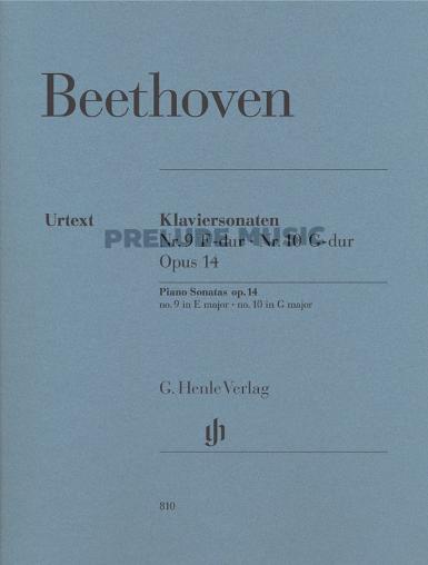 Beethoven Piano Sonatas no. 9 E major op. 14 no. 1 and no. 10 G major op. 14 no. 2