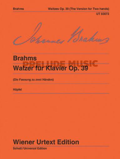 Brahms Waltzes for piano op. 39