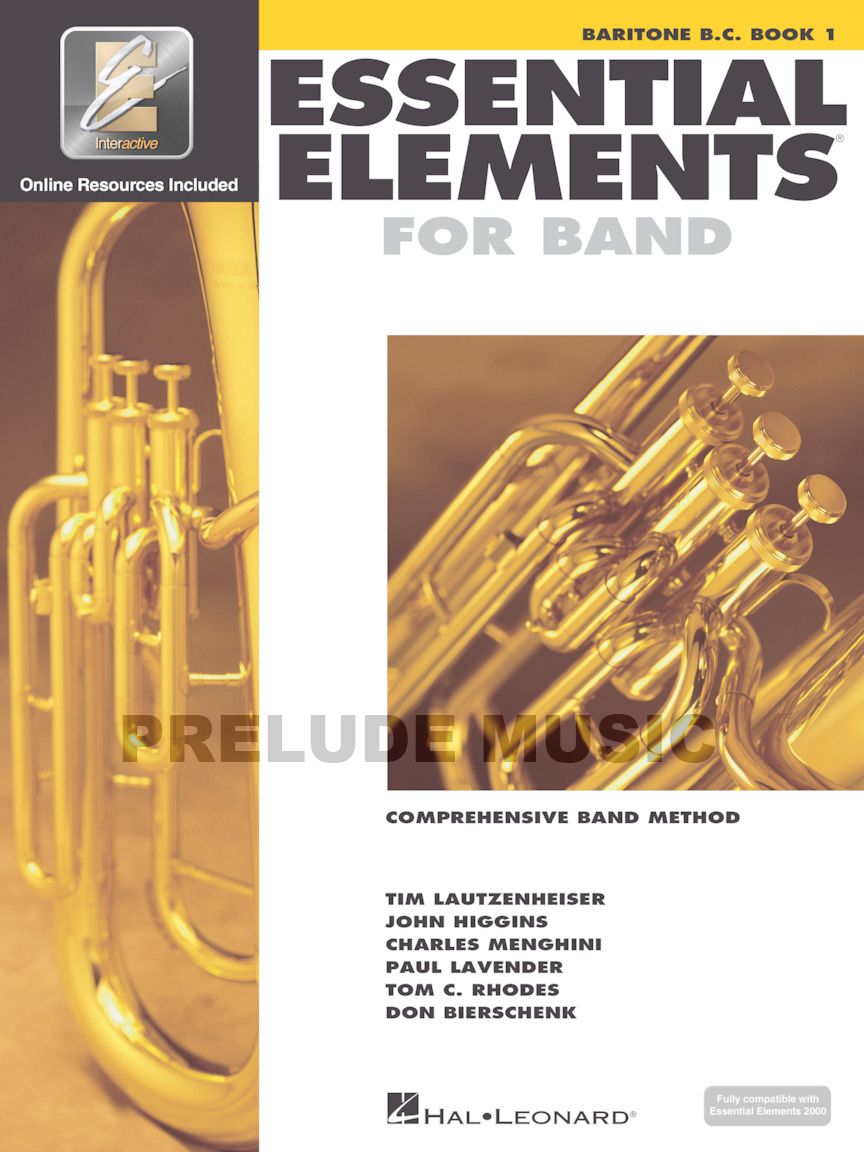 Essential Elements for Band � Baritone B.C. Book 1 with Eei