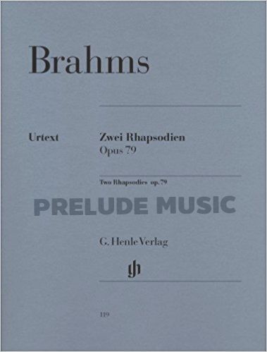 Brahms Two Rhapsodies op. 79